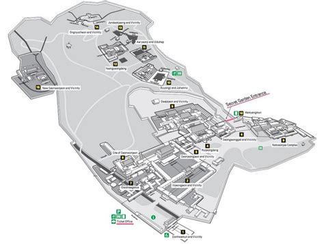 Map of Changdeokgung Palace and Secret Garden - Living + Nomads ...