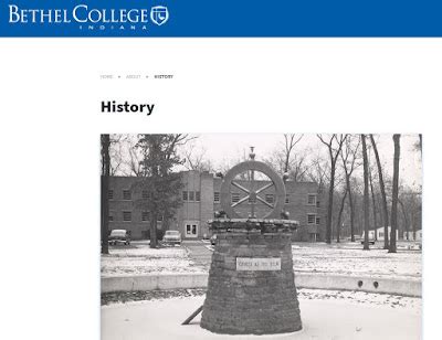 College History Garden: Bethel College in Indiana Announces a Name Change