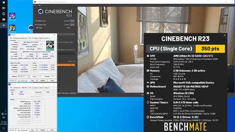 unityofsaints`s Cinebench - R23 Single Core with BenchMate score: 350 cb with a Athlon 64 X2 ...