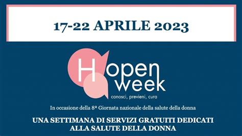 Salute Della Donna Allospedale Di Terni Open Week Di Prevenzione