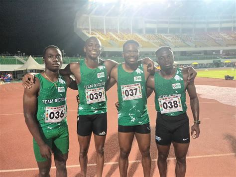 Road To Budapest 2023 Team Nigeria 4x100m Team Runs 38 73 In Lome Moves Joint 18th In Ranking