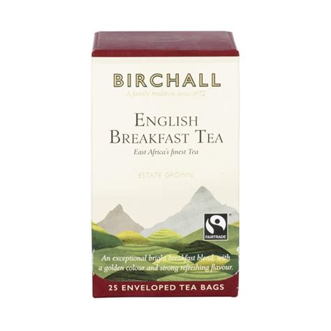 Birchall English Breakfast Taggedenveloped Tea Bags X 25 Kendricks Tea And Coffee