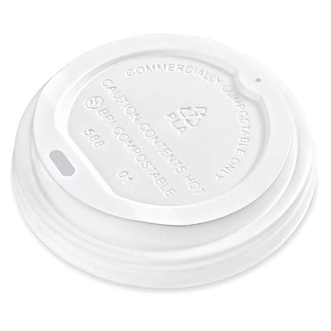 Compostable Paper Hot Cup Lids - 10-16 oz S-25582 - Uline