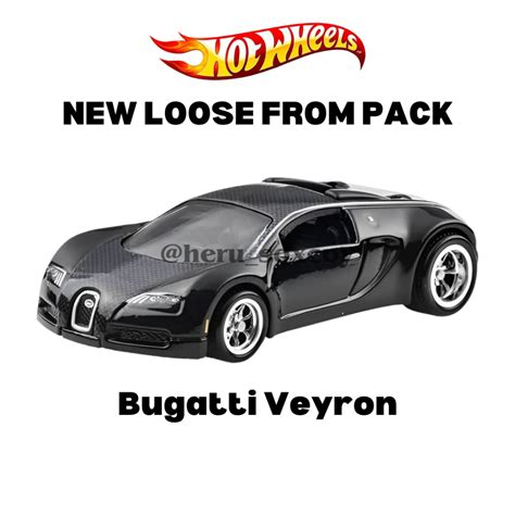 HOT WHEELS Hitam Hotwheels 風火輪 PREMIUM BUGATTI VEYRON 黑色全新散裝 蝦皮購物