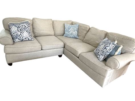 Sherrill Furniture Sectional Sofa 119" Auction