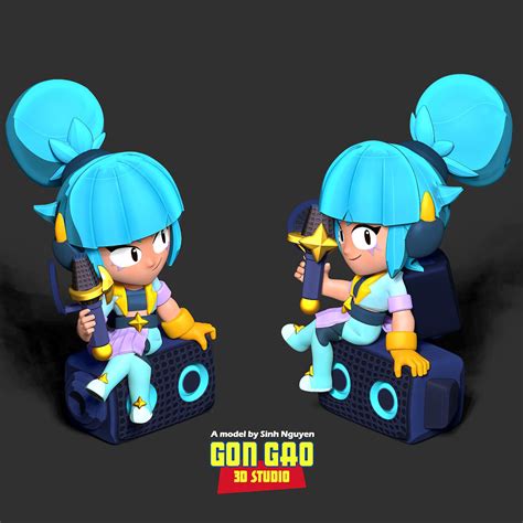 Janet Brawl Stars 3d Model By Sinh Nguyen