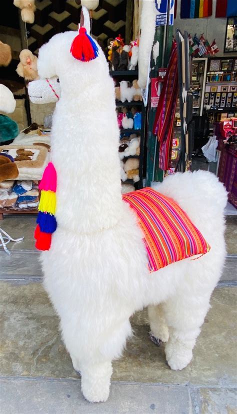 Big Alpaca Fur Toy Handmade Alpaca Big Stuffed Animal Etsy