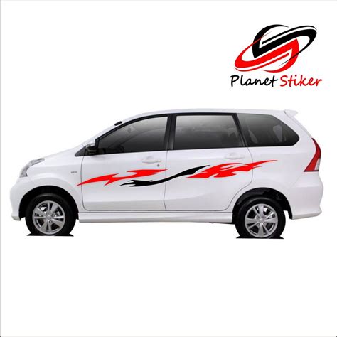 Modifikasi Stiker Mobil Avanza Putih