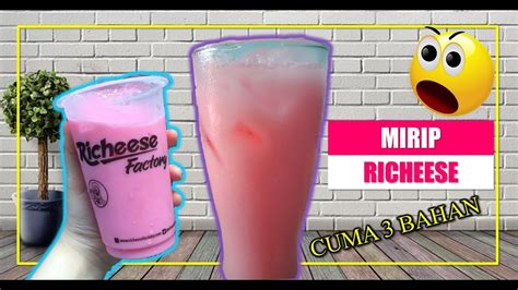 Hanya 3 Bahan Rahasia Membuat Es Pink Lava Mirip Richeese Ide