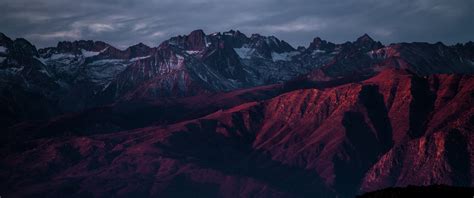 Brown Mountains Wallpaper 4K, Aerial view, Mountain range