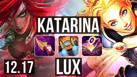 Katarina Vs Lux Mid 10 Solo Kills Legendary 21m Mastery 2021