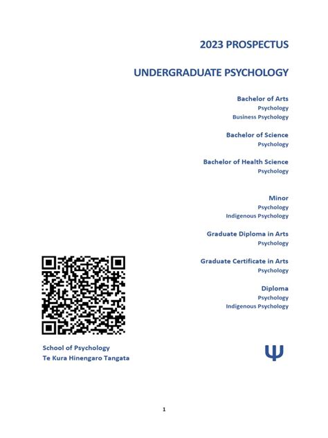 Undergraduate Psychology 2023 Prospectus | PDF | Bachelor's Degree ...