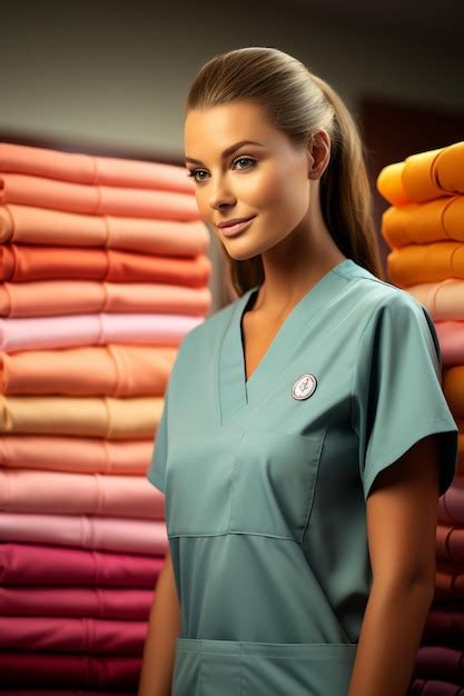 Premium AI Image | gorgeous nurse HD 8K wallpaper Stock Photographic Image