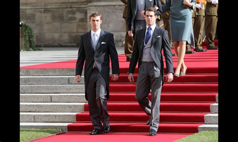 Photo Les Princes S Bastien Et F Lix Du Luxembourg Sortant De La