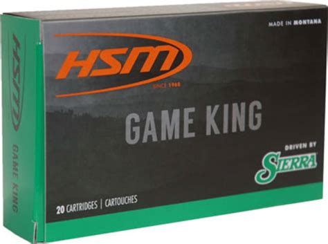 Hsm Ammunition Hsm Ammo Mm Rum Gr Sbt Sierra Game King Pack