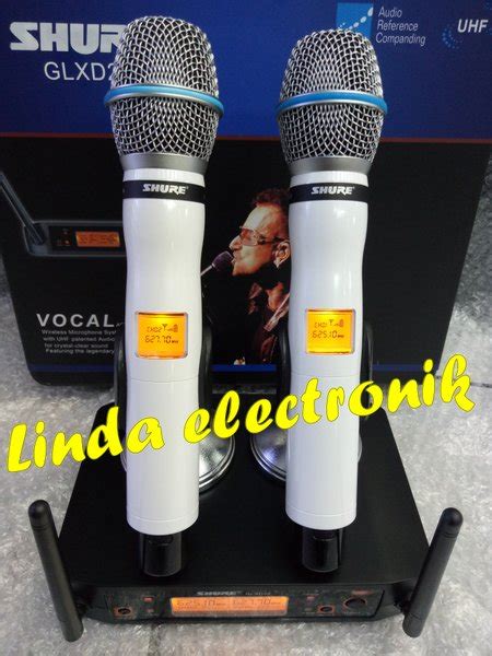 Jual Mic Shure Glxd Free Koper White Handheld Shure Glxd Di Lapak