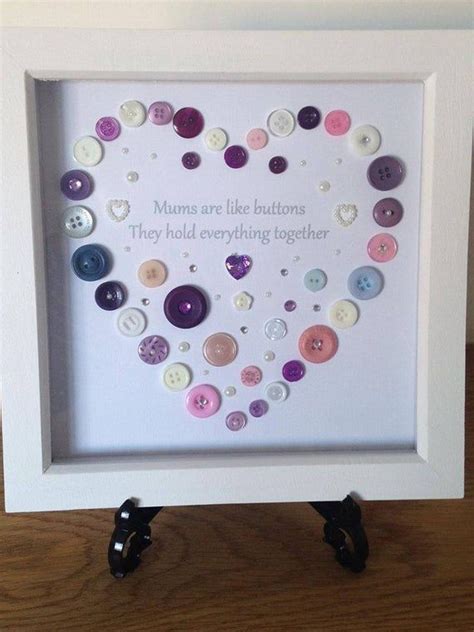 Mums Button Art Heart Picture Mums Are Like Buttons Etsy Diy