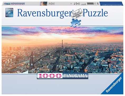 1000 Teile Ravensburger Puzzle Panorama Paris Im Morgenglanz 15089