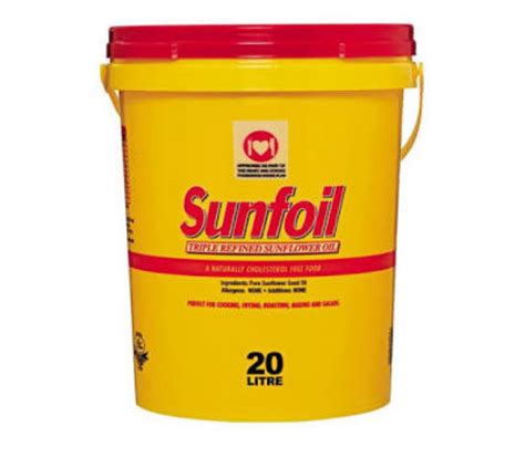 20 Litre Sunfoil Sunflower Oil Airstall