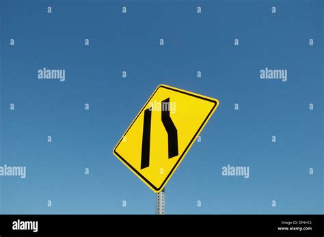 Motorway Merge Sign Hi Res Stock Photography And Images Alamy