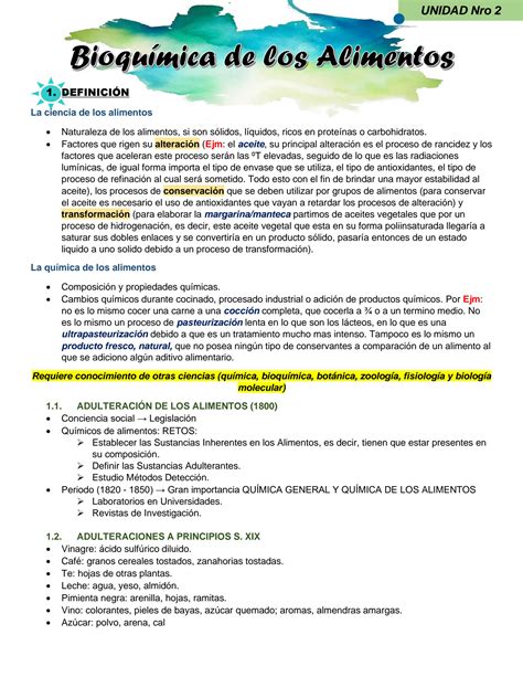 Solution Bromatologia Tema Bioquimica De Los Alimentos Studypool