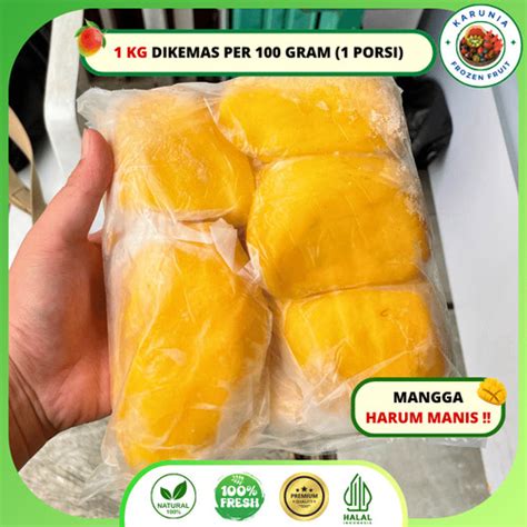 Jual Mangga Harumanis Frozen Buah Beku Mangga Frozen Mango Manis