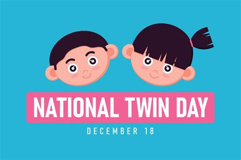 National Twin Day background. 14608743 Vector Art at Vecteezy