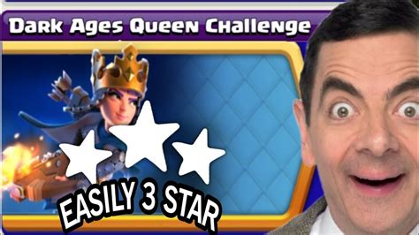 Easiest Way To 3 Star Dark Ages Queen Challenge Clash Of Clans Youtube