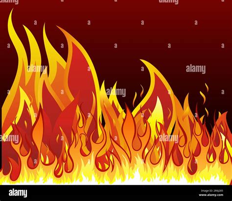 Inferno fire vector background for design use Stock Vector Image & Art ...