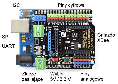 Dfrobot Gravity Io Expansion Shield For Arduino Botland Robotic Shop