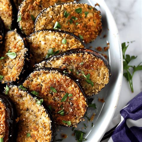 Crispy Oven Baked Eggplant Rounds Recipes Tasks And Tools