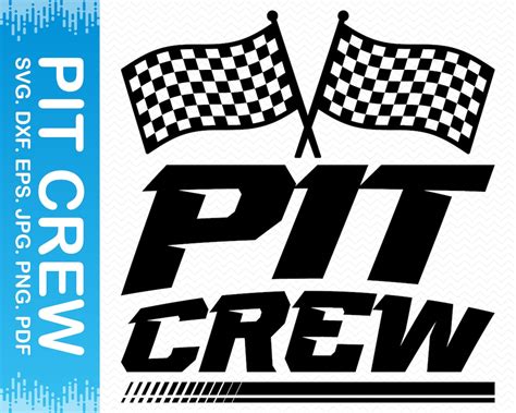 PIT CREW Svg, Race Car Svg, Racing Svg, Drag Racing Svg, Checkered Flag ...