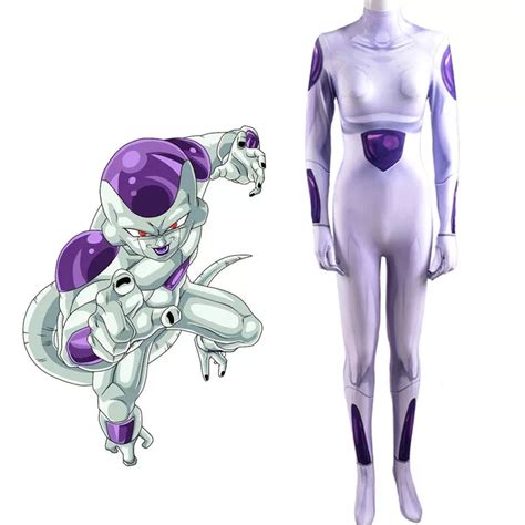 Frieza Cosplay Costumes, Female 3D Jumpsuit Zentai for Men's and Women's Children's | Dragon ...