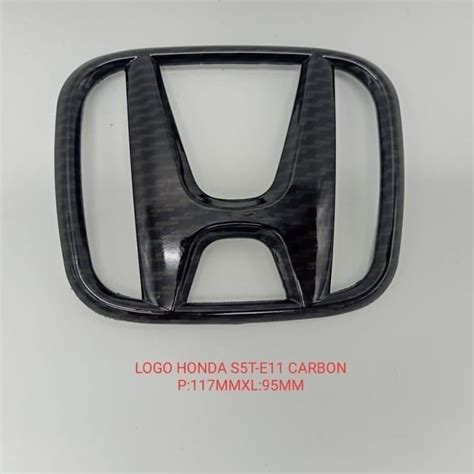 Honda Carbon Car Rear Logo Emblem All New Brio 2018 2019 120b Shopee