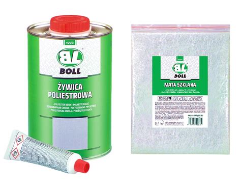 BOLL ŻYWICA POLIESTROWA MATA SZKLANA ZESTAW 1KG 002192 002193 za 46 99