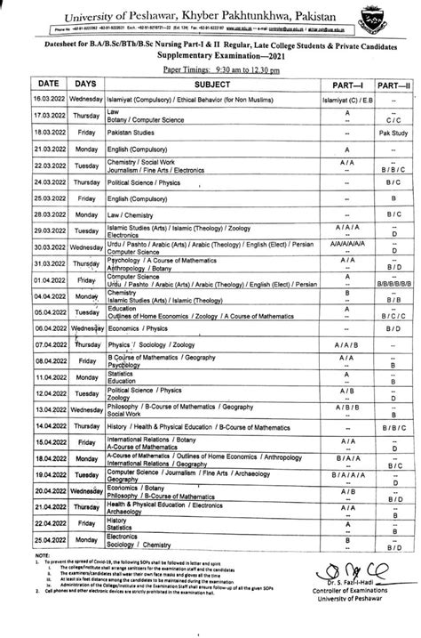 ADP Date Sheet 2025 BA Date Sheet 2025 BA ADP Date Sheet 2025