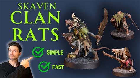 How To Paint Clan Rats From The Skaventide Age Of Sigmar Box YouTube