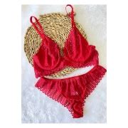 Conjunto Americana Rendado Sexy Bbm Lingerie Lingerie Direto Da F Brica