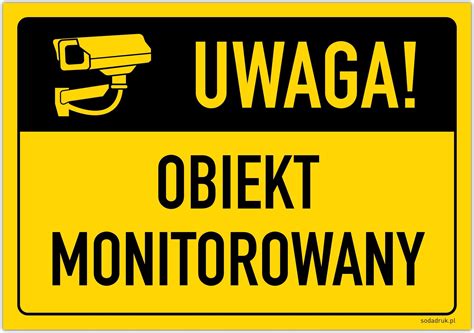 Obiekt Monitorowany Tabliczka 30x21cm Laminowana Ceny I Opinie