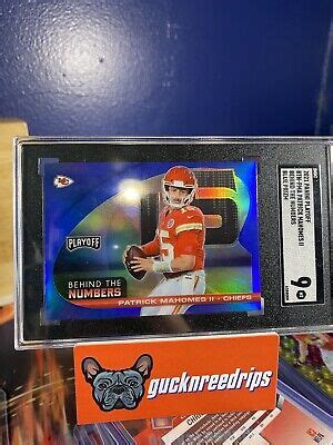 Panini Playoff Behind The Numbers Prizm Btn Pma Patrick Mahomes