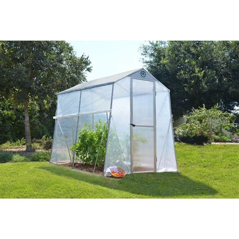 Palram Deluxe Allegro 6 ft. x 8 ft. Greenhouse | The Home Depot Canada