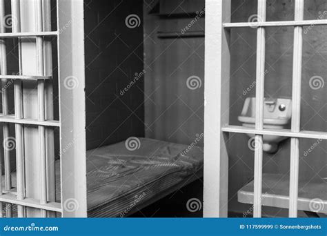 Close Up Interior Jail Cell Stock Image - Image of lockup ...