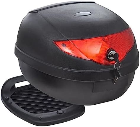 vidaXL Maletero Baúl para Guardar Casco Motos 36 L Negro Equipaje