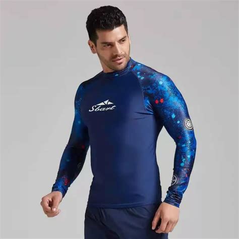 SBART traje de baño de manga larga para hombre ropa de surf traje de