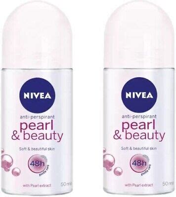 NIVEA Women Pearl Beauty Deodorant Roll On 50ML Each Pack Of 2