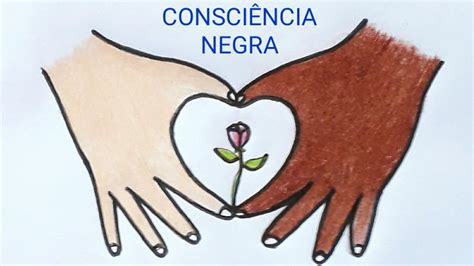 Desenho da consciência negra Como desenhar - YouTube