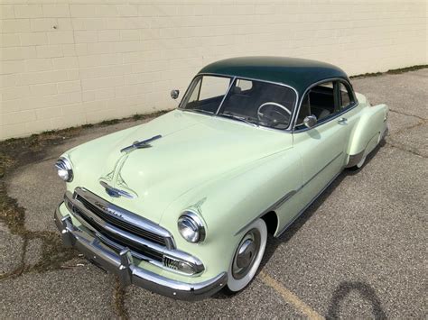 1951 Chevrolet DeLuxe Coupe Green RWD Manual Styleline Deluxe Classic