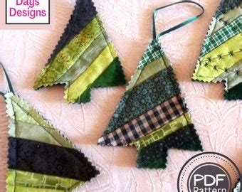 Scrap Fabric Christmas Tree Ornaments PDF SEWING PATTERN Bundle