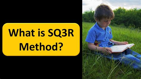 Study Methods What Is Sq3r Method Youtube