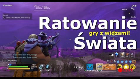 Live Fortnite Ratowanie Wiata Wyprawy Gry Z Widzami Poziom Youtube